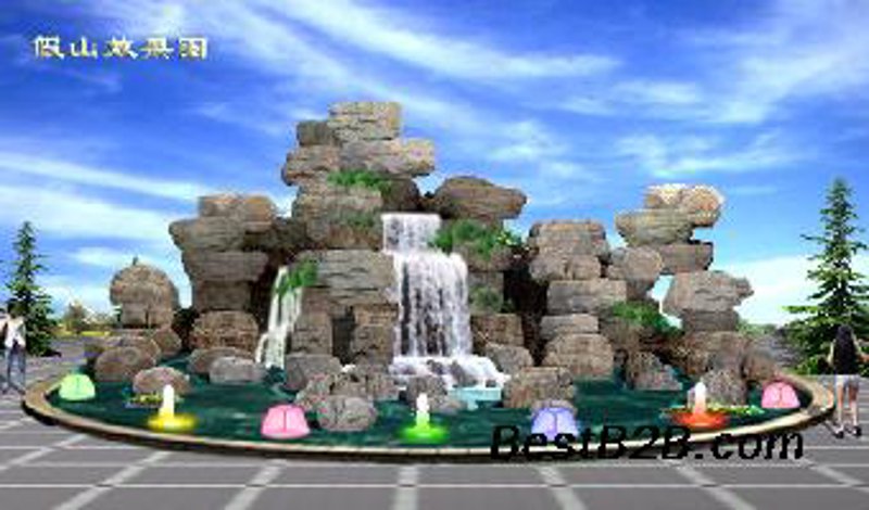 假山喷泉制作